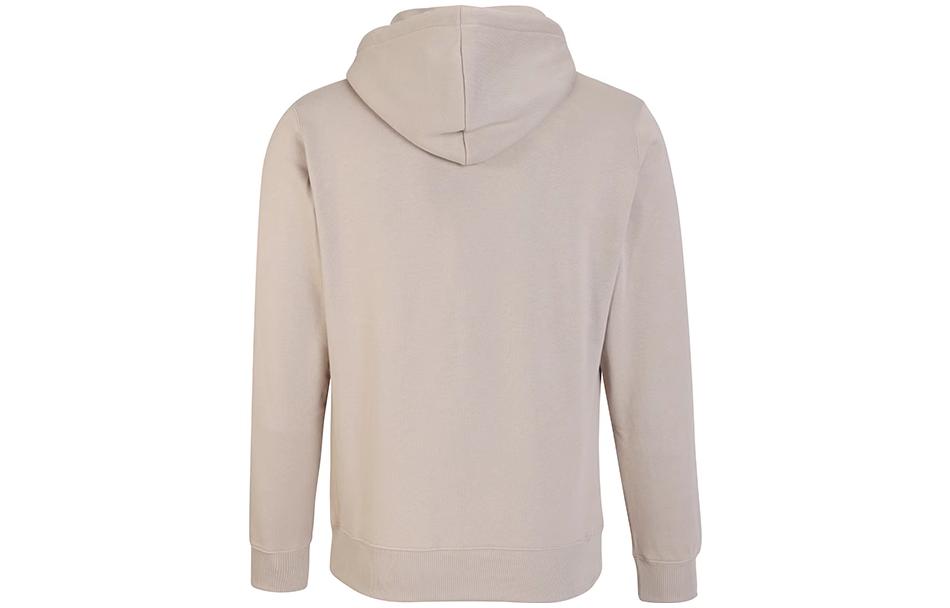 Shop 卡尔文克莱因印花字母设计卡其色套头连帽衫 J30J314557-PBF