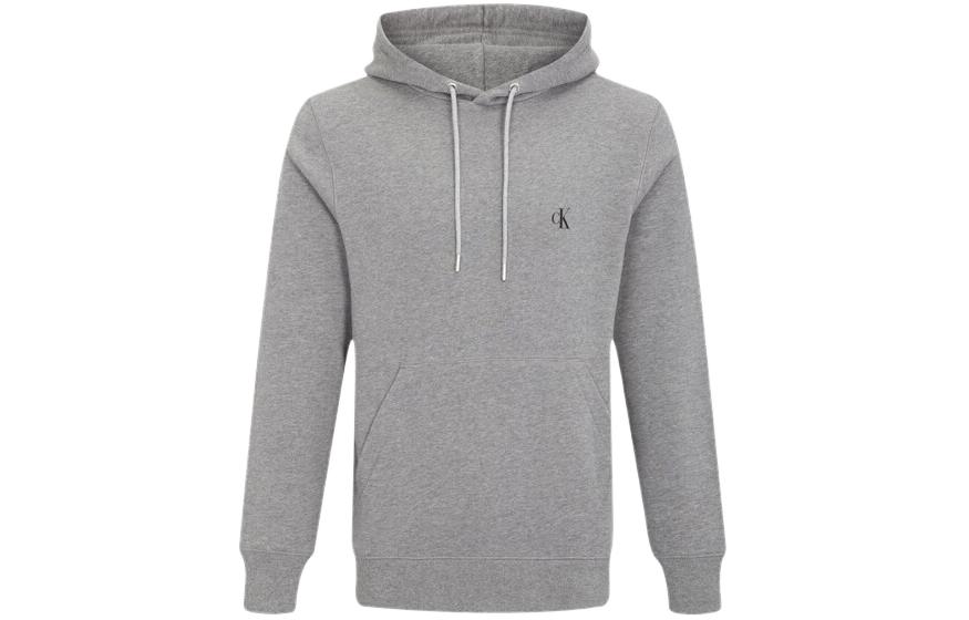 Calvin Klein Pullover Hoodie with Logo - Grey J322263-P2D