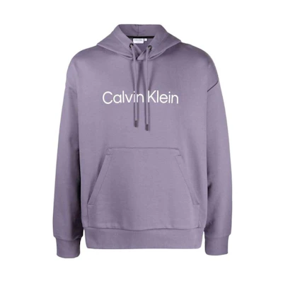 Calvin Klein Purple Letter Print Pullover Hoodie Long Sleeve K10K111345-VA8