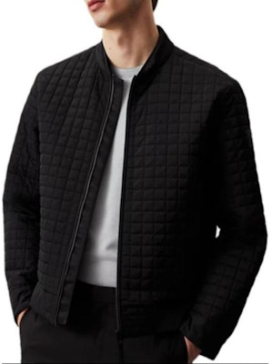 CALVIN KLEIN Quilted Bomber Jacket with Zip Closure Black (EU Version) . K10K113002-BEH Order CALVIN KLEIN Quilted Bomber Jacket with Zip Closure Black (EU Version) . K10K113002-BEH