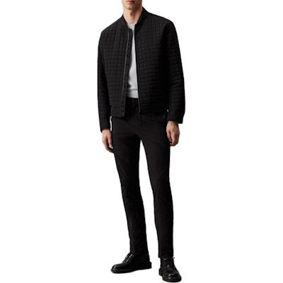CALVIN KLEIN Quilted Bomber Jacket with Zip Closure Black (EU Version) . K10K113002-BEH Lookbook CALVIN KLEIN Quilted Bomber Jacket with Zip Closure Black (EU Version) . K10K113002-BEH
