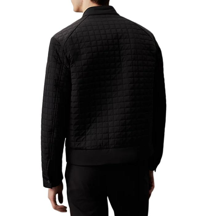 Shop CALVIN KLEIN Quilted Bomber Jacket with Zip Closure Black (EU Version) . K10K113002-BEH
