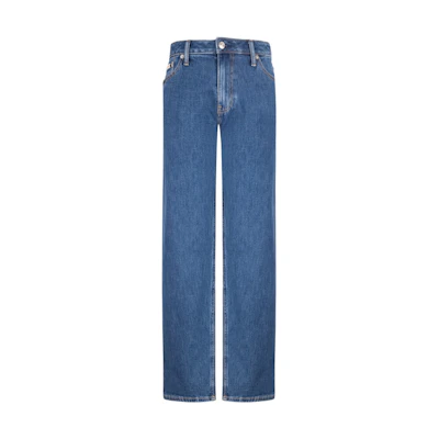CALVIN KLEIN Re-Issue 90s Vintage Straight-Leg Jeans Women Denim Blue J224666