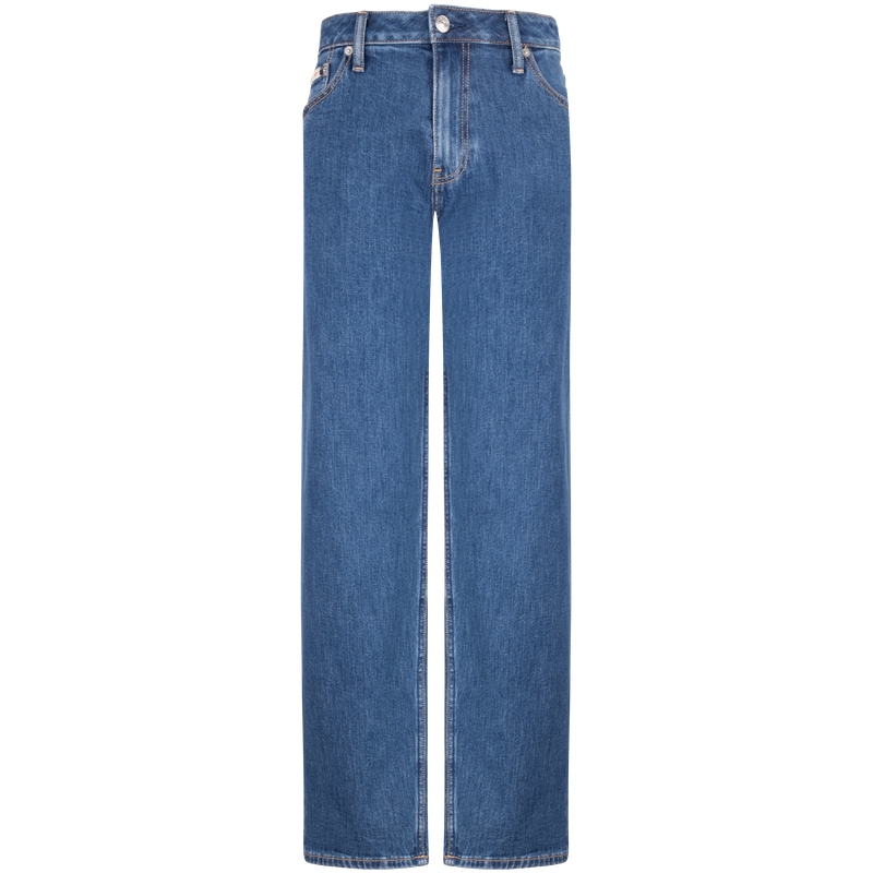 CALVIN KLEIN Re-Issue 90s Vintage Straight-Leg Jeans Women Denim Blue J224666 圖 2