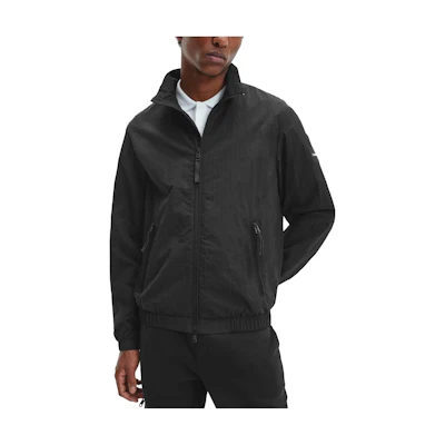 Calvin Klein Recycled Nylon Hooded Jacket Black Full-Zip Jacket K10K108627BEH