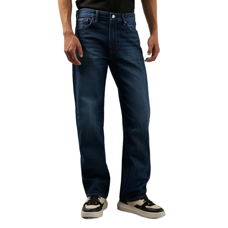 Calvin Klein Reissue 90s Classic Vintage Straight Jeans Deep Blue Men. 40EM796 圖 4