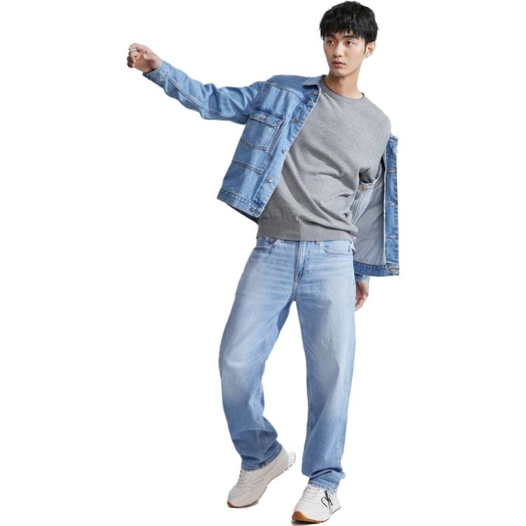 CALVIN KLEIN Reissue 90s Retro Straight Stretch Jeans Men Blue J323789 圖 3