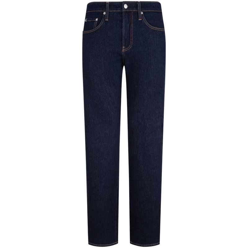 Calvin Klein Reissue 90s Retro Straight Washed Jeans Men Deep Blue Denim. J325517