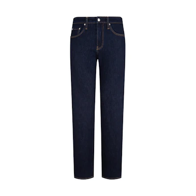 Calvin Klein Reissue 90s Retro Straight Washed Jeans Men Deep Blue Denim. J325517