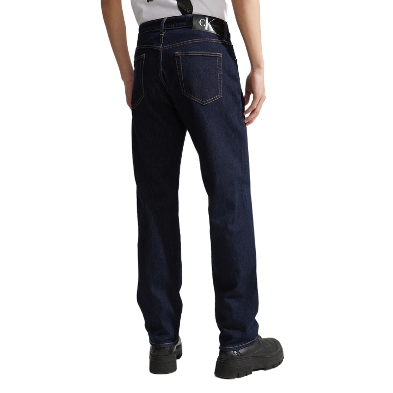 Calvin Klein Reissue 90s Retro Straight Washed Jeans Men Deep Blue Denim. J325517 圖 5