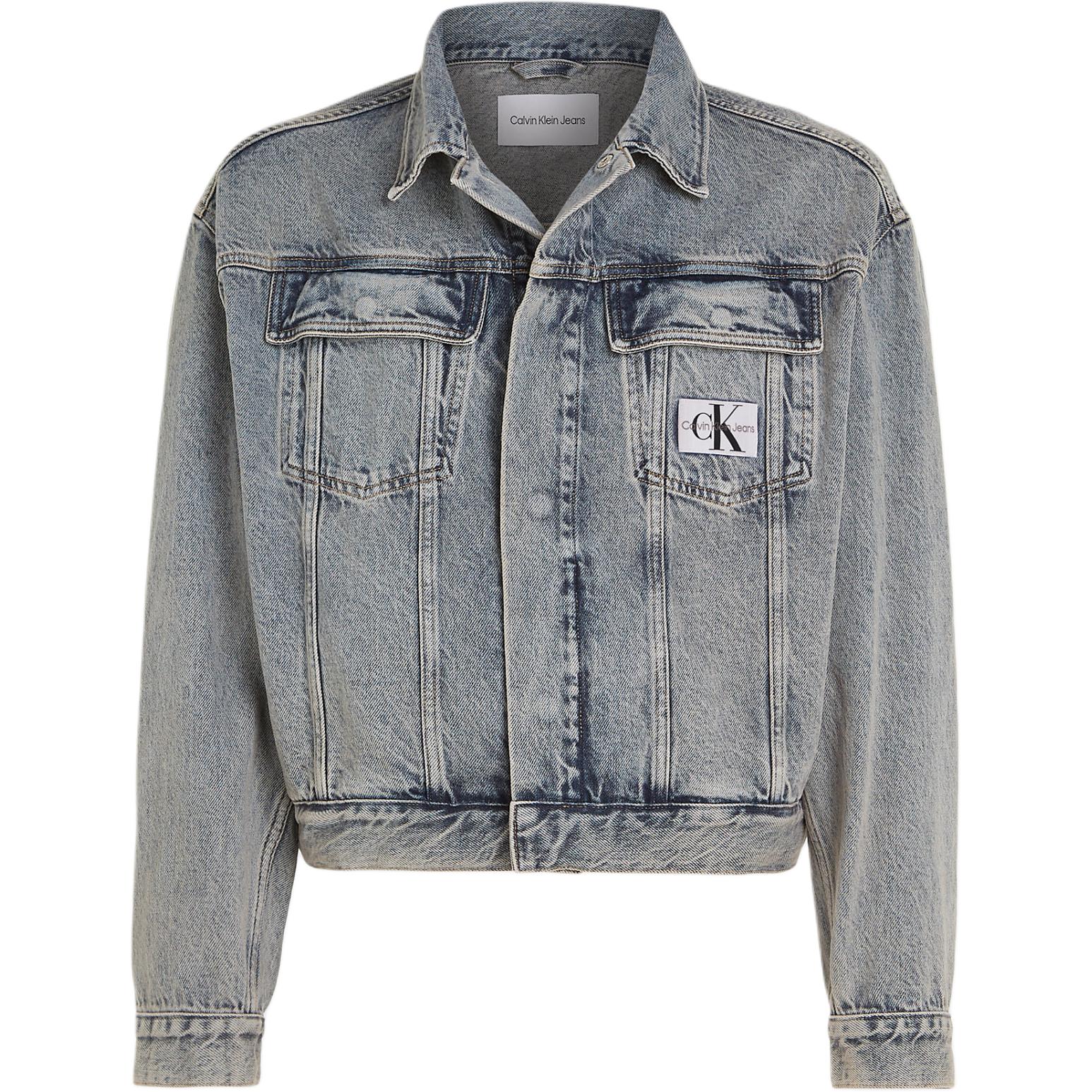 Calvin Klein Relaxed Denim Jacket Light Blue European Edition J30J324970-1A4
