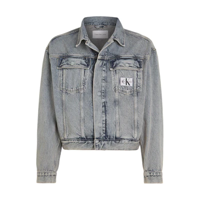 Calvin Klein Relaxed Denim Jacket Light Blue European Edition J30J324970-1A4
