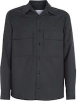 Calvin Klein Relaxed Fit Casual Button-Up Jacket Black European Style K10K111656-PC9 Calvin Klein Relaxed Fit Casual Button-Up Jacket Black European Style K10K111656-PC9
