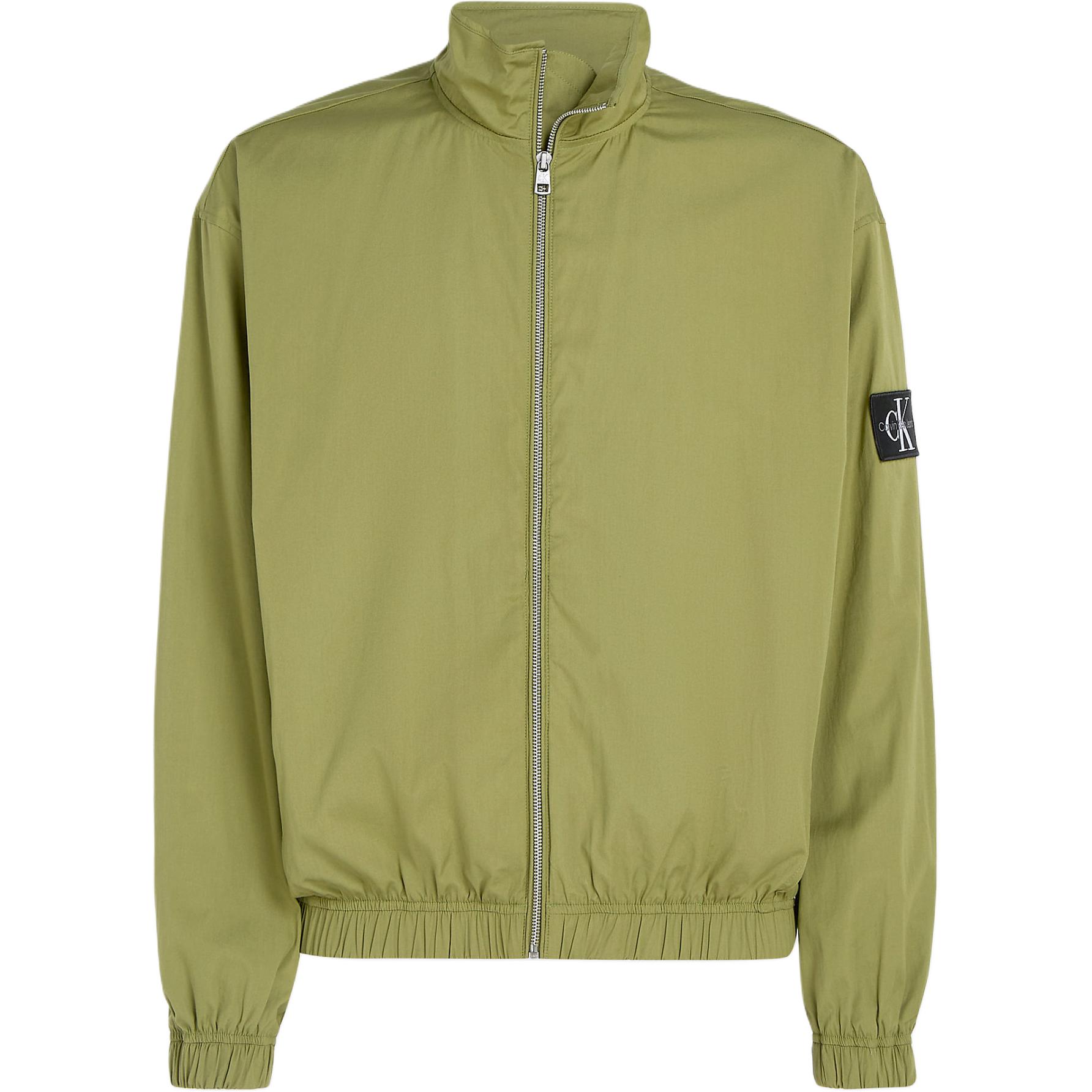 Calvin Klein Relaxed Fit Cotton Zip Jacket Deep Juniper European Edition J30J325316-L9N
