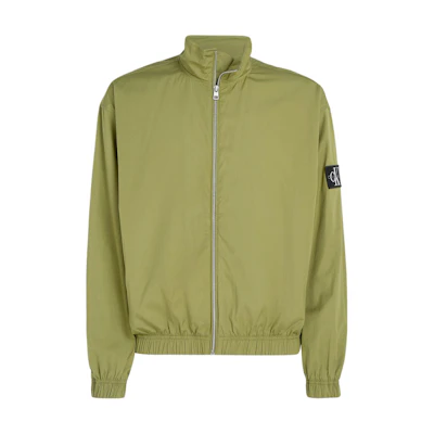 Calvin Klein Relaxed Fit Cotton Zip Jacket Deep Juniper European Edition J30J325316-L9N