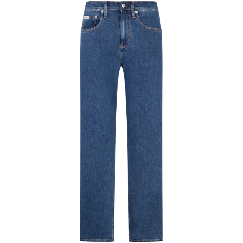 CALVIN KLEIN Retro 90s Straight Vintage Brushed Denim Jeans  Blue J326669 圖 2