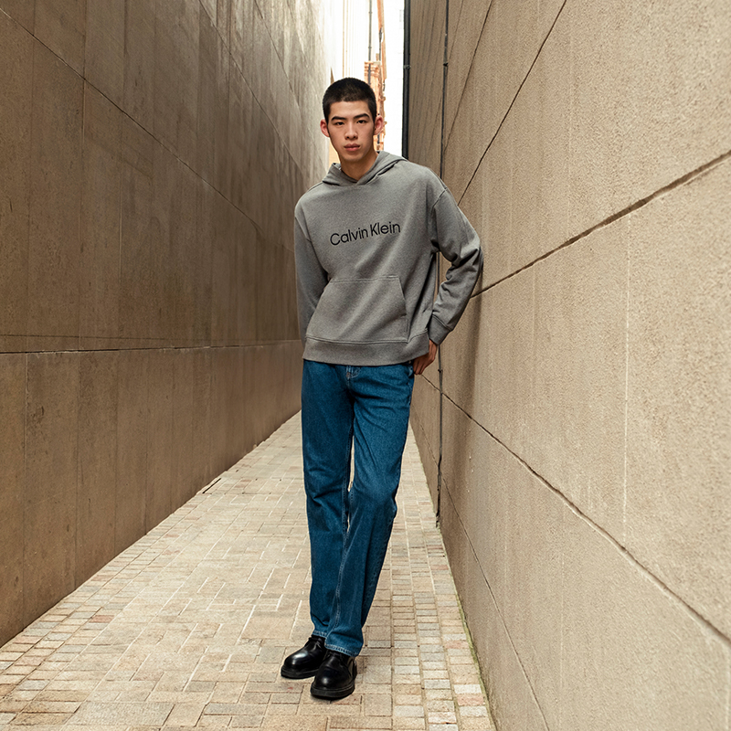 CALVIN KLEIN Retro 90s Straight Vintage Brushed Denim Jeans  Blue J326669 圖 4