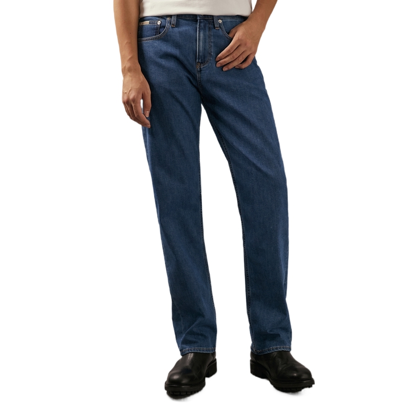 CALVIN KLEIN Retro 90s Straight Vintage Brushed Denim Jeans  Blue J326669 圖 6