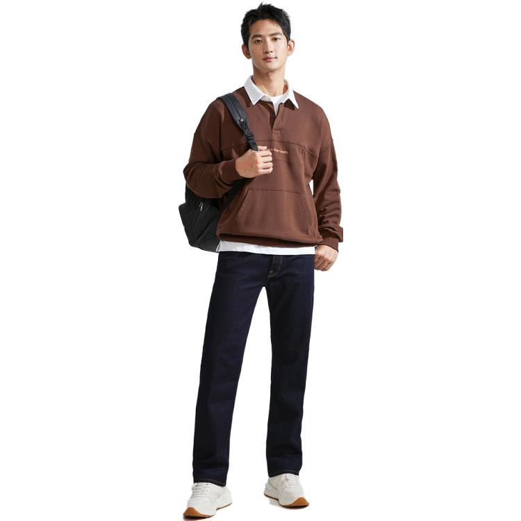 Purchase Calvin Klein 复古棉质刺绣撞色 Polo 卫衣 J324404