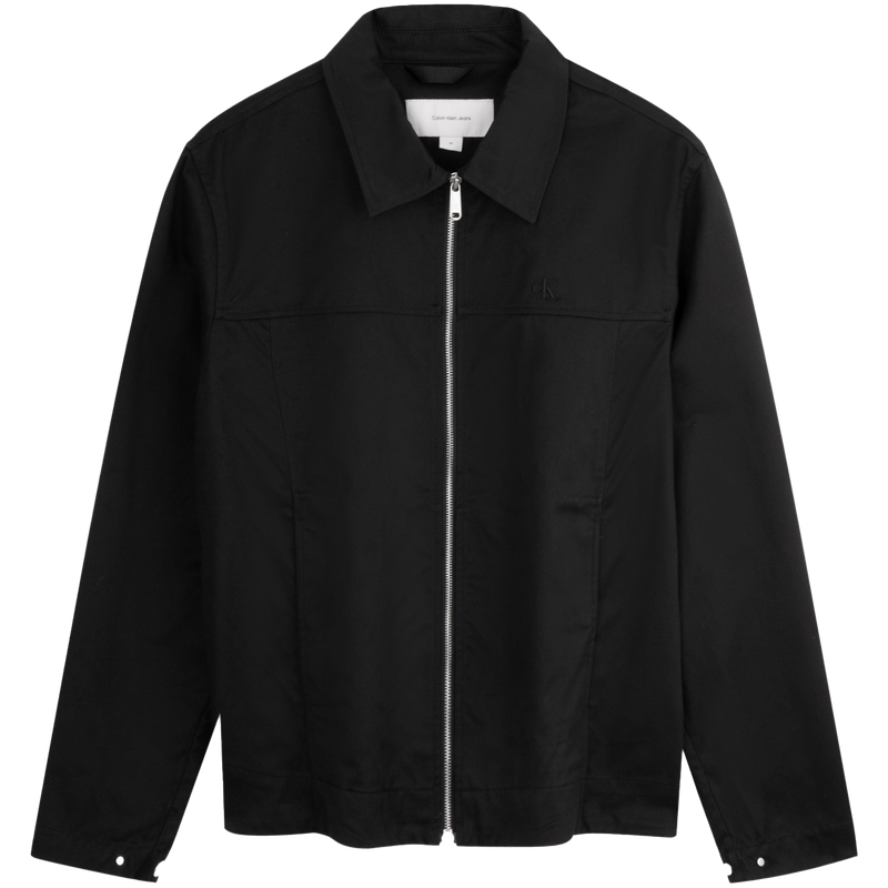 Calvin Klein Retro Embroidered Cotton Zip Jacket Casual Streetwear J327344