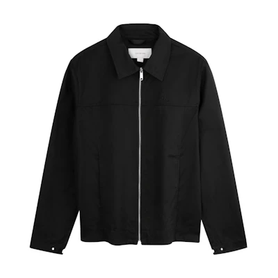 Calvin Klein Retro Embroidered Cotton Zip Jacket Casual Streetwear J327344