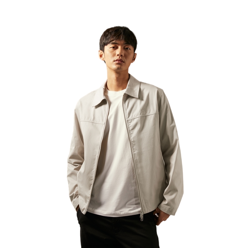 Shop Calvin Klein 复古刺绣棉质拉链夹克 休闲潮流外套 J327344