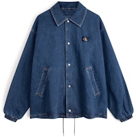 Calvin Klein Retro Simple Quilted Denim Jacket Denim Blue J325534 Calvin Klein Retro Simple Quilted Denim Jacket Denim Blue J325534