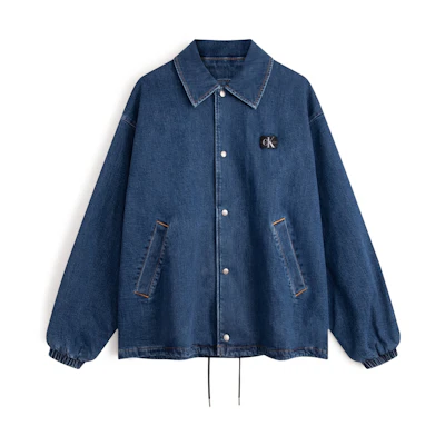Calvin Klein Retro Simple Quilted Denim Jacket Denim Blue J325534