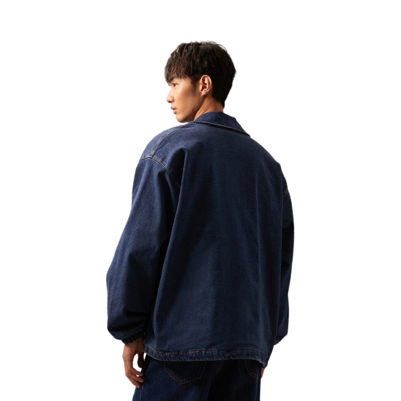 Purchase Calvin Klein Retro Jaket Denim Quilted Ringkas - Biru Denim J325534