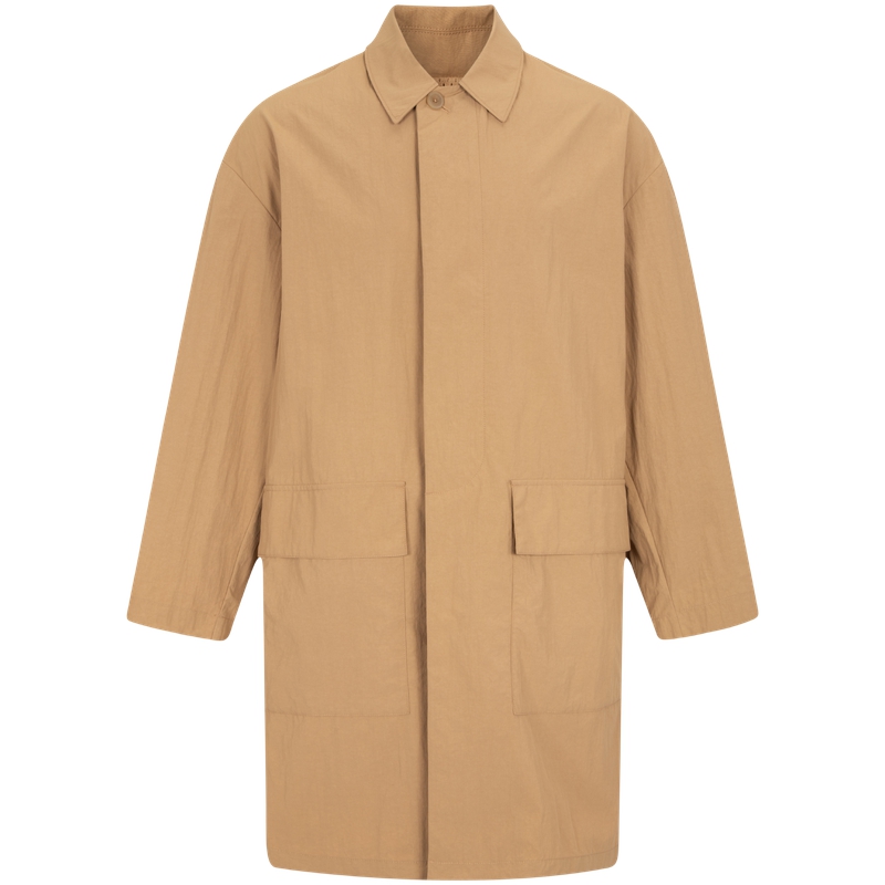 Calvin Klein Retro Solid Color Long-Sleeve Jacket Brown () 40JM503-HMS