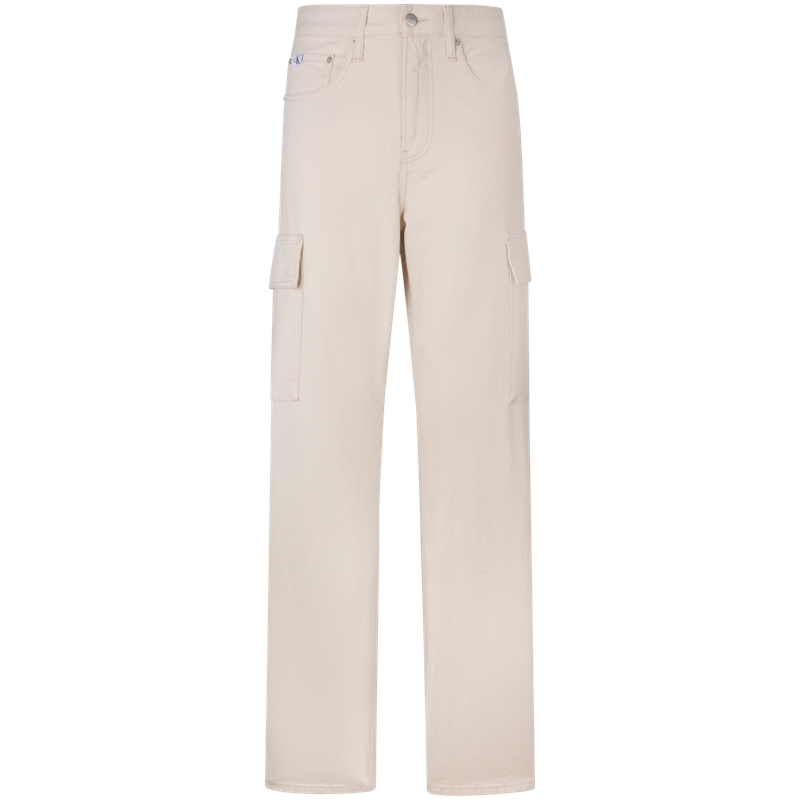 Calvin Klein Retro Workwear Loose Fit Light Beige Jeans J325885