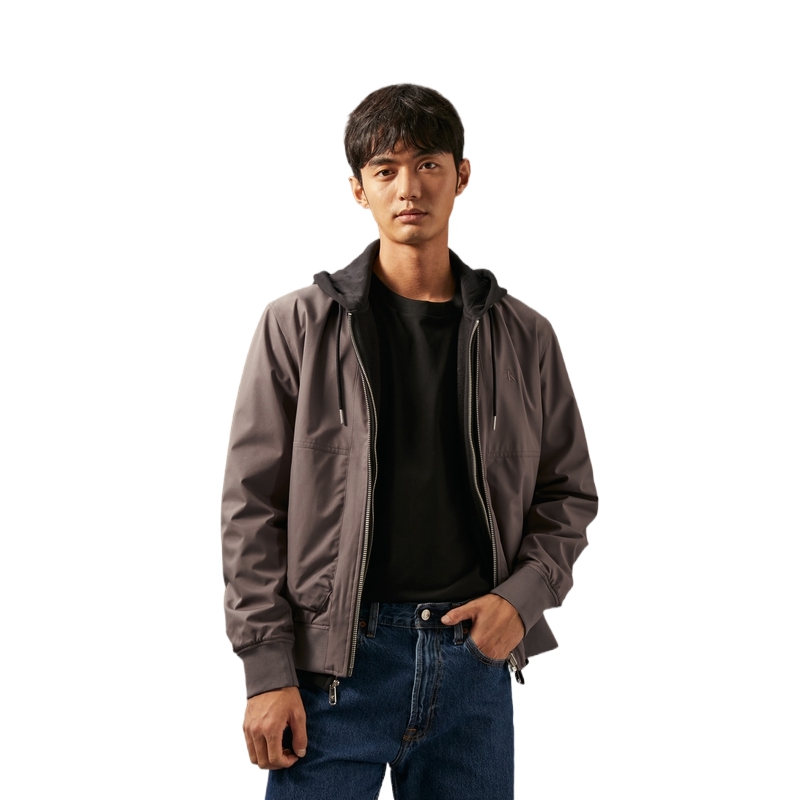 Shop Calvin Klein Chaqueta Bomber Reversible Negro Espacial Estilo Casual para Commuters J327465