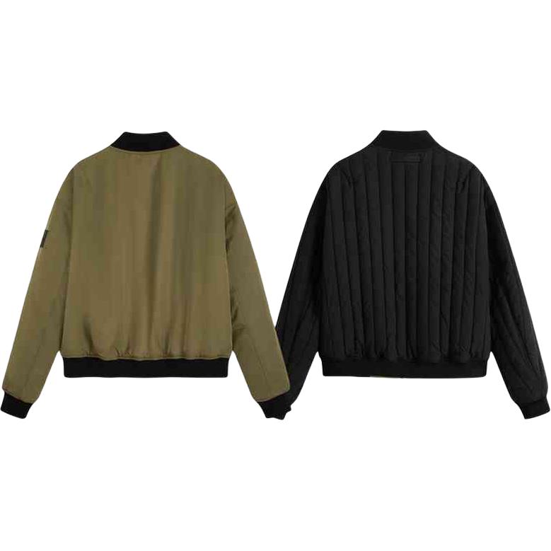 Calvin Klein Reversible Bomber Jacket Men Military Green/Space Black ZM02474-LB6