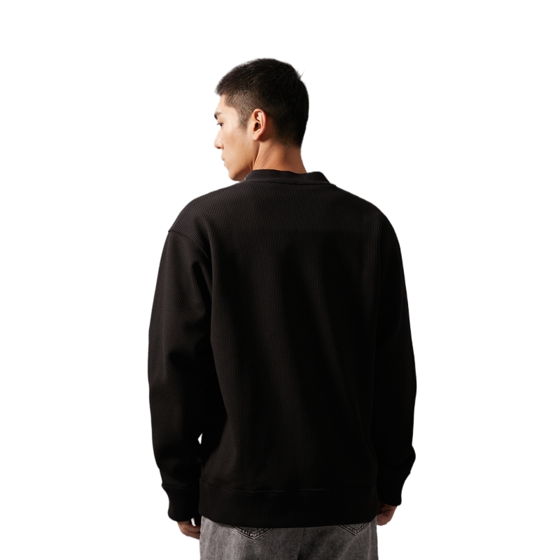 Calvin Klein Reversible Casual Knit Button V-Neck Cardigan Men Space Black. J326983 圖 5