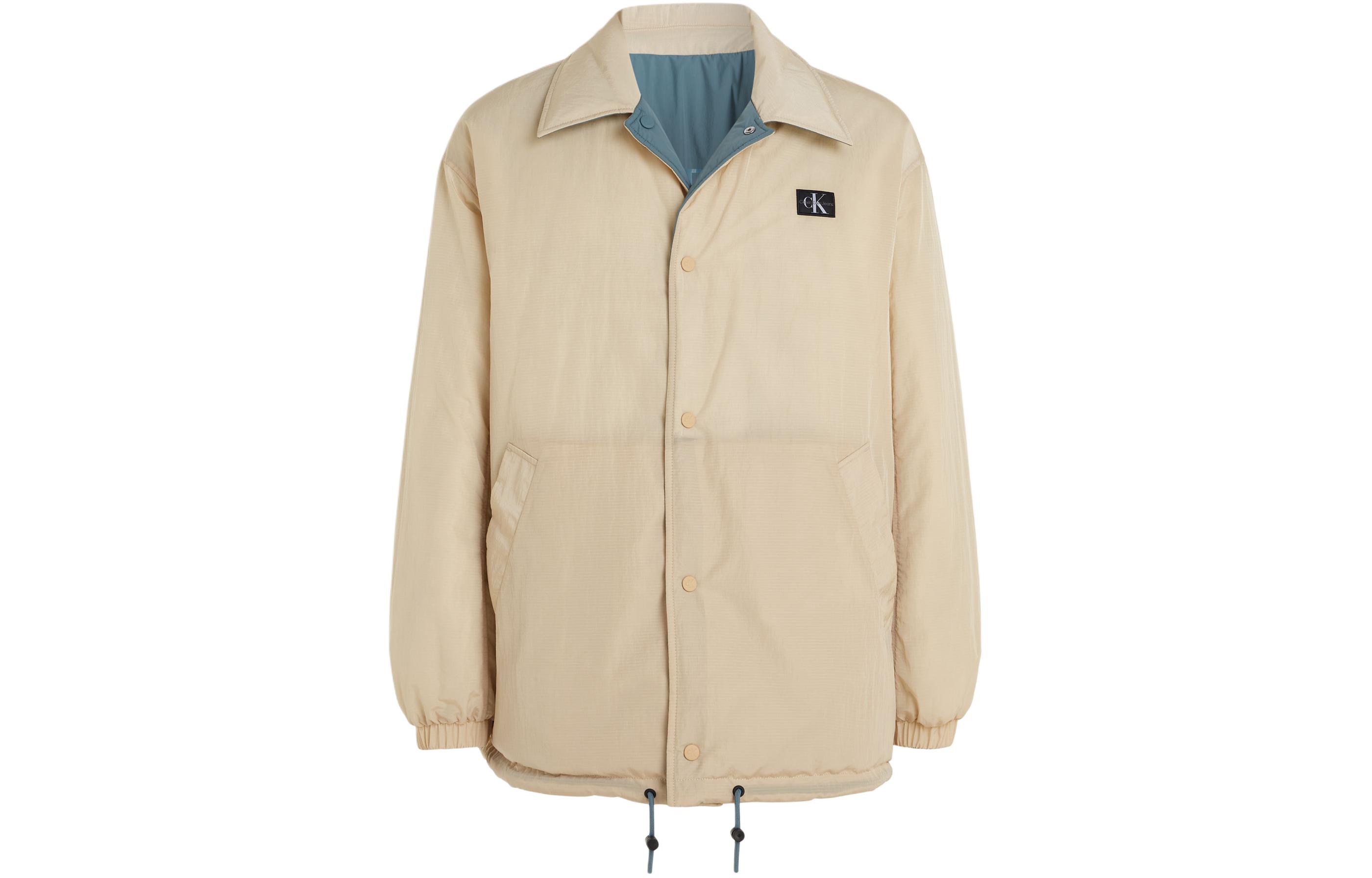 Lookbook Calvin Klein男士双面休闲绗缝夹克 蓝色/暖沙色 J325281-CFQ