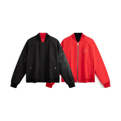 Calvin Klein Reversible Dragon Embroidered Bomber Jacket Unisex J324916