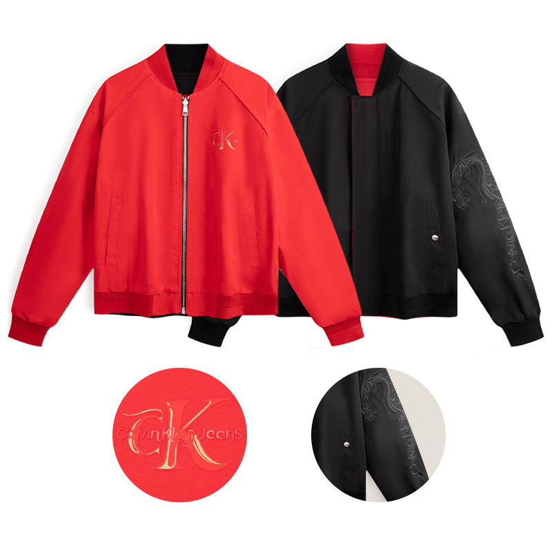 Order Calvin Klein双面龙刺绣飞行夹克男女通用 J324916