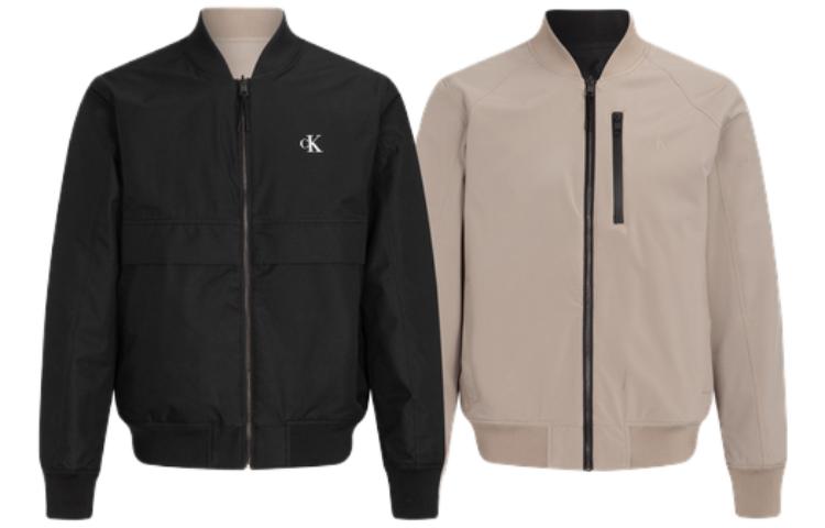 Calvin Klein Reversible Fashion Printed Logo Baseball Jacket Black J322562 圖 2