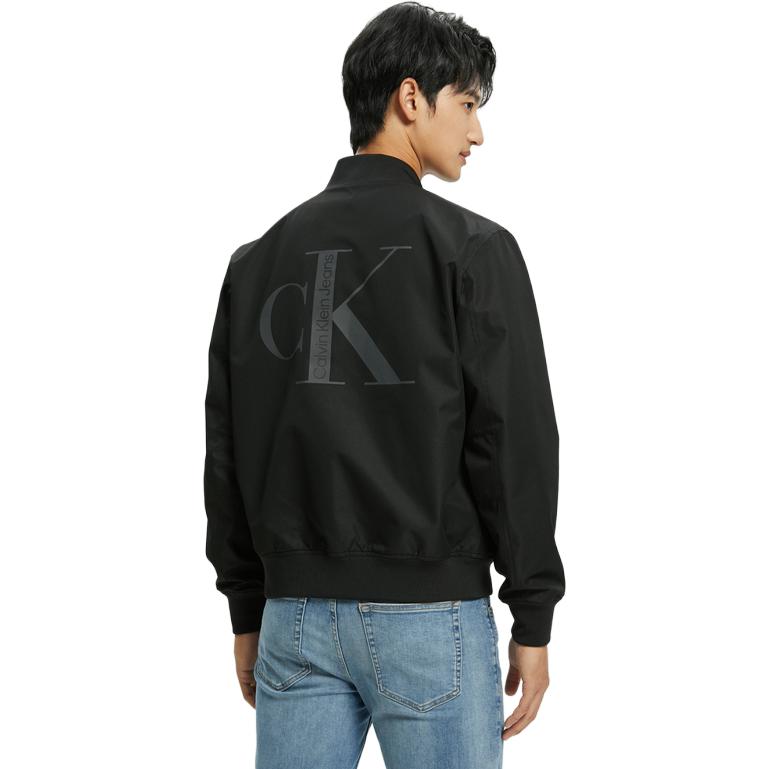 Calvin Klein Reversible Fashion Printed Logo Baseball Jacket Black J322562 圖 4