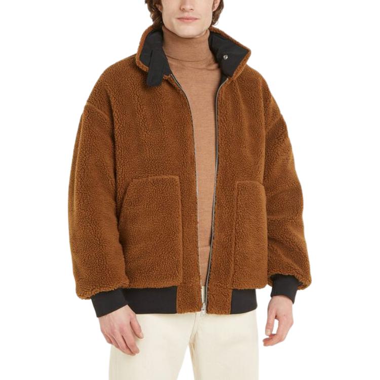 Purchase Calvin Klein 可翻转羊毛拉链夹克 黑色长袖外套 J30J324123-BEH