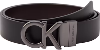 Calvin Klein Reversible Leather Belt with Buckle Black/Brown for Men HC593H36001 Calvin Klein Reversible Leather Belt with Buckle Black/Brown for Men HC593H36001