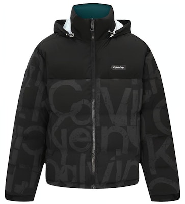 Calvin Klein Reversible Puffer Jacket with Detachable Hood Blue Unisex. J400265-BEH Order Calvin Klein Reversible Puffer Jacket with Detachable Hood Blue Unisex. J400265-BEH