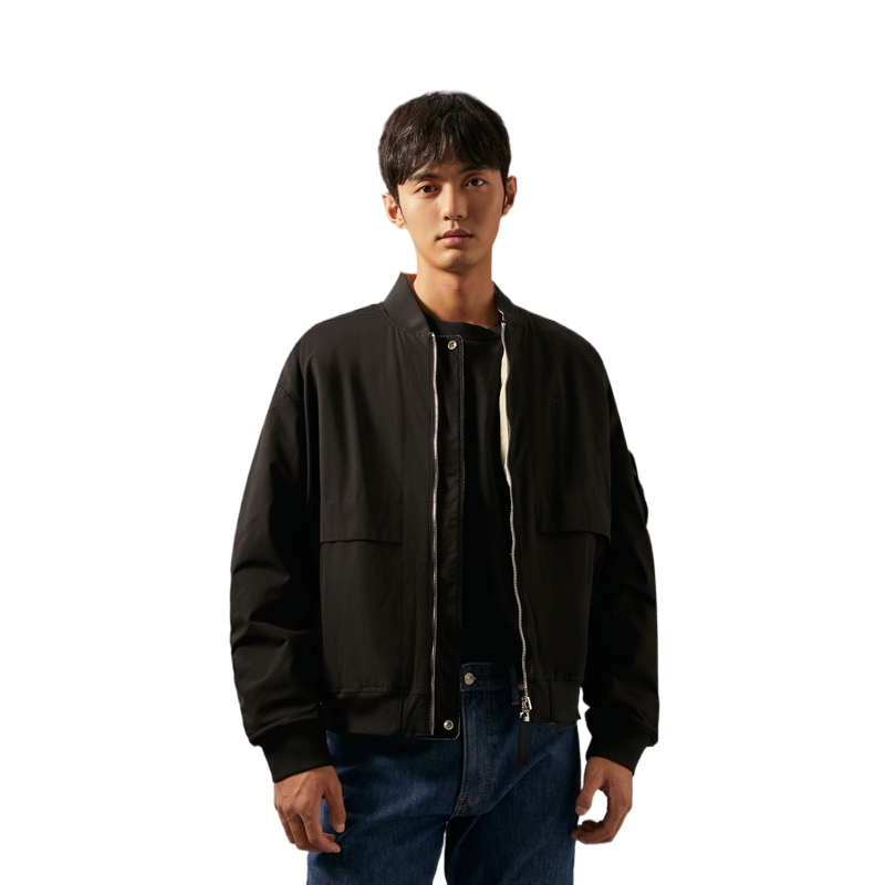 Shop Calvin Klein Chaqueta Bomber Reversible Retro Hombre - Abrigo Acolchado Negro Espacial J326656