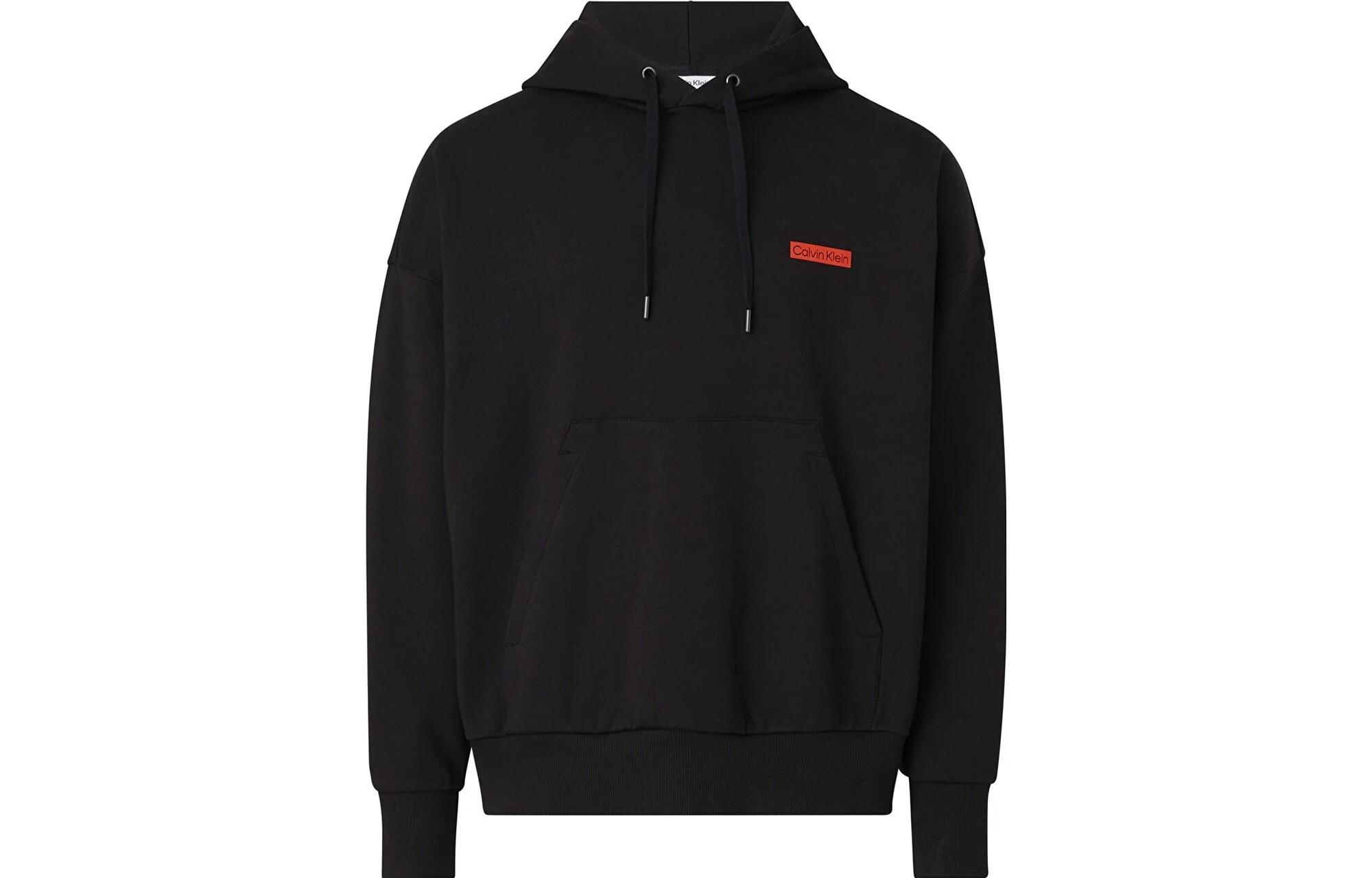 Calvin Klein Scenic Letter Print Hoodie Black Long Sleeve K10K111509-BEH