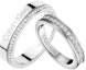 Buy Calvin Klein Silver Crystalline Star Parallel Line Ring with Crystals (Unisex). 35000200CPKJ
