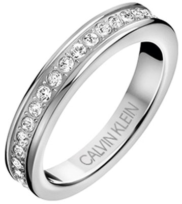 Calvin Klein Silver Crystalline Star Parallel Line Ring with Crystals (Unisex). 35000200CPKJ Shop Calvin Klein Silver Crystalline Star Parallel Line Ring with Crystals (Unisex). 35000200CPKJ