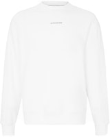 Calvin Klein Simple Logo Print Crewneck Long Sleeve Sweatshirt White () J318507-YAF Calvin Klein Simple Logo Print Crewneck Long Sleeve Sweatshirt White () J318507-YAF