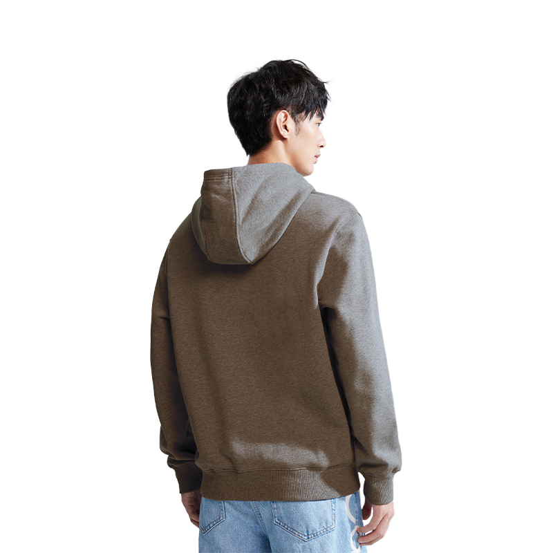 Calvin Klein Simple Logo Print Soft Fleece Loose Fit Unisex Pullover Hoodie J319915 圖 9