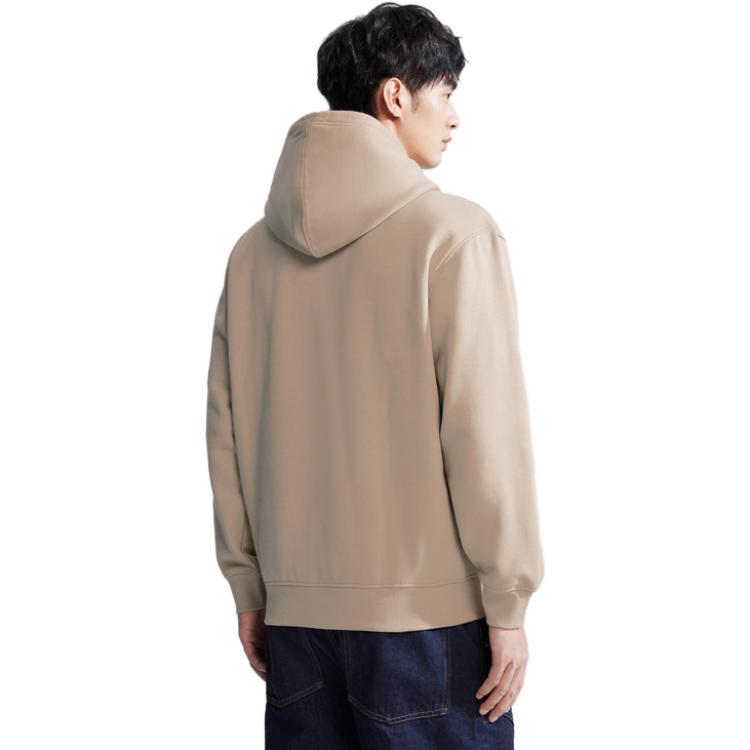 Calvin Klein Skyline Logo Loose Fit Fleece Hoodie Men - Milk Tea Brown J324104 圖 4