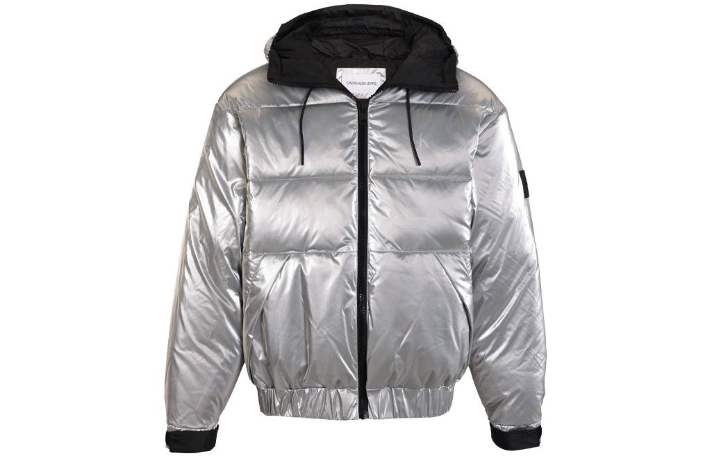 Calvin Klein Slim Fit Casual Hoodie Jacket - Gray J30J319306-0IM